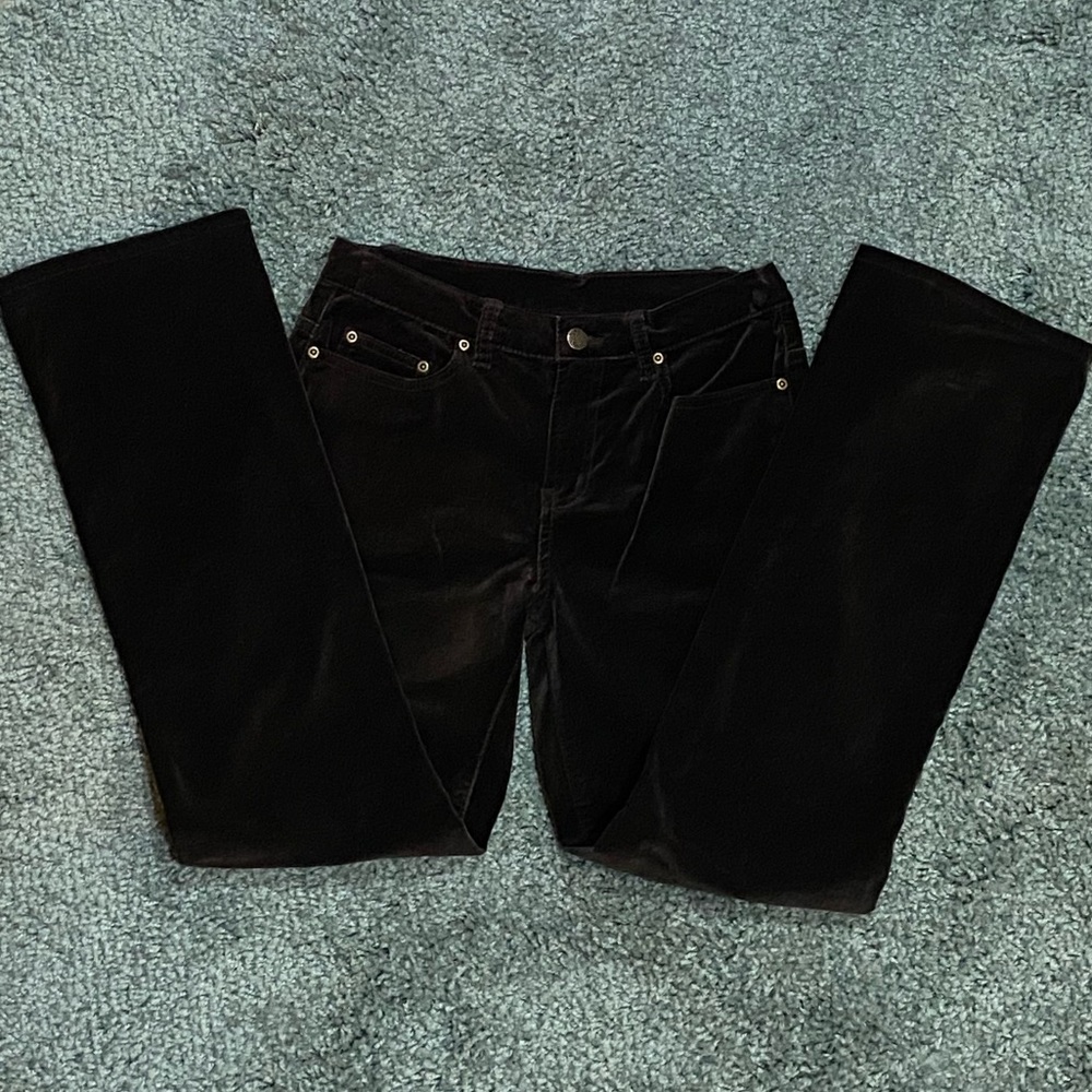 DG2 Diane Gilmore “Rich Brown” Cotton/Spandex Soft Velvet Jean 4P NEW